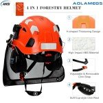 Aolamegs Forestry Safety Chainsaw Helmet with Ear Protection