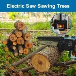 Cordless Electric Chainsaw with 2000mAh Battery