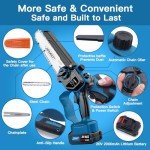 Cordless Electric Chainsaw with 2000mAh Battery