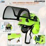 Aolamegs OSHA-Approved Chainsaw Helmet with Face Shield