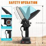 Sofrose 6-Inch Cordless Mini Chainsaw with Batteries