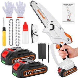 Peektook 6-Inch Mini Cordless Electric Chainsaw