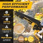 Portable 6-Inch Electric Mini Chainsaw for Trimming