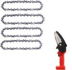 4-Inch Mini Chainsaw Replacement Chain - 4 Pack