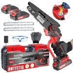 Upgraded Mini Cordless Chainsaw with Batteries and Chains