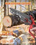 Upgraded Mini Cordless Chainsaw with Batteries and Chains