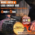 Taranzy 6-Inch Cordless Mini Chainsaw - Powerful & Lightweight