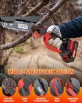Upgraded Mini Cordless Chainsaw with Batteries and Chains