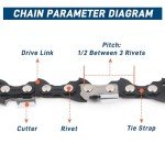 SawWorks 3-Pack 8" Pole Saw Chains