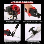 COOCHEER 58CC Gas Pole Saw with Extendable Reach