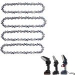 4-Pack 4-Inch Mini Chainsaw Replacement Chains