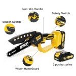 Cordless Mini Chainsaw with Batteries for Pruning