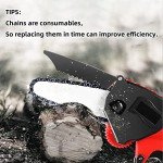 4-Pack 4-Inch Mini Chainsaw Replacement Chains
