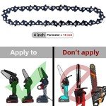 4-Pack 4-Inch Mini Chainsaw Replacement Chains