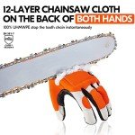 Vgo Chainsaw Winter Gloves with 12-Layer Protection