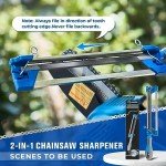 Saker Mini Chainsaw Sharpener for 3/8''LP Chains