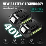 Cordless 6-Inch Mini Chainsaw with 2 Batteries