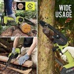 Cordless 6-Inch Mini Chainsaw with 2 Batteries