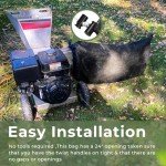TOSRWGLL Wood Chipper Bag Replacement for Craftsman Troy Bilt BILT Electric Shredder Mulcher,Universal 24x48 Leaf Mulcher Collection Bag Fits Most Brand
