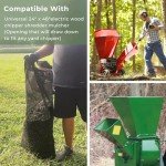 TOSRWGLL Wood Chipper Bag Replacement for Craftsman Troy Bilt BILT Electric Shredder Mulcher,Universal 24x48 Leaf Mulcher Collection Bag Fits Most Brand