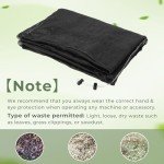 TOSRWGLL Wood Chipper Bag Replacement for Craftsman Troy Bilt BILT Electric Shredder Mulcher,Universal 24x48 Leaf Mulcher Collection Bag Fits Most Brand