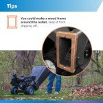 Wood Chipper Collection Bag Universal 24" x 48" Compatible Wtih Troy Bilt Craftsman Chipper Shredder Mulcher and Mostbrand Leaf Mulcher Collection Bag