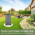 TOSRWGLL Wood Chipper Bag Replacement for Craftsman Troy Bilt BILT Electric Shredder Mulcher,Universal 24x48 Leaf Mulcher Collection Bag Fits Most Brand