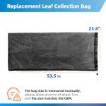 Wood Chipper Collection Bag Universal 24" x 48" Compatible Wtih Troy Bilt Craftsman Chipper Shredder Mulcher and Mostbrand Leaf Mulcher Collection Bag