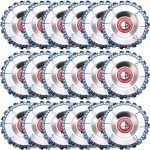 Gisafai 18 Pcs 4 Inch Wood Carving Chain Disc 5/8inch Stump Grinder Circular Angle Grinder 22 Teeth Saw Blade Attachments Tree Stump Remover Wheel for Cutting Grinding 4 Inch/ 4-1/2inch Angle Grinder