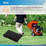 Wood Chipper Collection Bag Universal 24" x 48" Compatible Wtih Troy Bilt Craftsman Chipper Shredder Mulcher and Mostbrand Leaf Mulcher Collection Bag