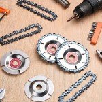 Gisafai 18 Pcs 4 Inch Wood Carving Chain Disc 5/8inch Stump Grinder Circular Angle Grinder 22 Teeth Saw Blade Attachments Tree Stump Remover Wheel for Cutting Grinding 4 Inch/ 4-1/2inch Angle Grinder