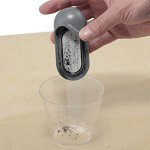 Raffine Artist Reusable Metal File Tool - No Mess Desk Clamp Charcoal and Pencil Grinder for Sharpening Charcoal, Pencils, Conte, and Pastels or Cleaning Stumps and Stomps, Grey