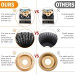 Angle Grinder Wood Carving Disc,5 Pack Stump Tool 4 Inch with 5/8 inch Arbor,Wood Carving Tools for Wood Working,Angle Grinder Attachments