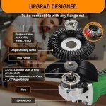 Angle Grinder Wood Carving Disc,5 Pack Stump Tool 4 Inch with 5/8 inch Arbor,Wood Carving Tools for Wood Working,Angle Grinder Attachments