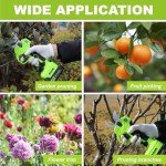 YOUGFIN Battery Powered Pruning Shears with 4 Adjustable Cutting Diameter, LED Display & Counting, Electric Pruner Shears Cordless for Garden Heavy Duty, Power Tree Branch Cutter 20v