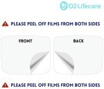 [O2 Lifecare] 10 Pcs Protective Face Shield 10 Pack, Fully Transparent Face and Eye Protection, Reusable Glasses and Replaceable Shield, Anti-Fog x 10 qty