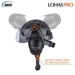 LOHASPRO Arborist Forestry Helmet Safety Hard Hat with Visor and Ear Muffs Carbon Fiber Hard Hat for Logging Chainsaw Helmet Mowing(Black Graphite Pattern with Clear Visor+Earmuffs)