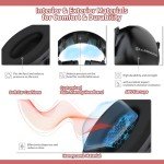 Llermuss Earmuffs for Noise Reduction SNR 30dB Hearing Protection Safety Earmuffs Adjustable Ear Protectors Ear Protection for Mowing Hunting Construction Concert