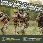 PROHEAR 066 Sound Amplified Electronic Shooting Earmuffs, Gun Range Ear Protection with Arc Rail Adapter for Helmet, NRR 23dB Noise Reduction for Hunting, Green