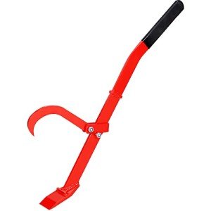 31.5-Inch Tree Felling Lever, Heavy-Duty Cant Hook Logging Tool with Bent Handle, Sliding Forged for Tree Cutting, Breaking up Stumps, Freeing Pinched Saws, Rolling Logs for Landscapers Arborists