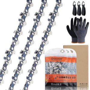 Savior 71PM3-64 12 Inch Pole Saw Chain, 1/4" Pitch .043" Gauge 64 Drive Links for 3670-005-0064, 12 Inch Chainsaw Chain Fits Stihl MSA120 C-B MSA140 C-B MSA160 C-B HT103 and More