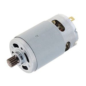 Geynutaly 21V RS550 Motor 14 Teeth Suitable for 4/6 Inch Cordless Mini Logging Saw Chainsaw Tool Accessories, Silver