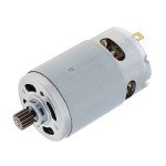 Geynutaly 21V RS550 Motor 14 Teeth Suitable for 4/6 Inch Cordless Mini Logging Saw Chainsaw Tool Accessories, Silver