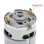 Geynutaly 21V RS550 Motor 14 Teeth Suitable for 4/6 Inch Cordless Mini Logging Saw Chainsaw Tool Accessories, Silver
