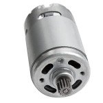 Geynutaly 21V RS550 Motor 14 Teeth Suitable for 4/6 Inch Cordless Mini Logging Saw Chainsaw Tool Accessories, Silver