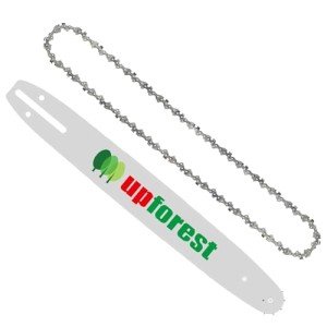UPFOREST 18" Replacement Chainsaw Bar andChainsaw Chain Combo, 3/8"LP Pitch,0.050" Gauge, 62 Drive Links Fits Poulan, Kobalt, Echo, Ego, Greenworks and More (AF18062BQ1L-91M0P)