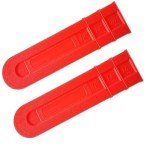 2 Packs Chainsaw Chain Cover, 16inch Chainsaw Bar Cover, Suitable for 12 "14" 16" Chain Saw Bar Protective Cover, Scabbard Guard, Plastic Durable Cutter Parts Tools Plate Protect Anti Scratch.Red