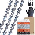 Savior 3Pack D81 Chainsaw Chain for 24" Guide Bars 81 Drive Links 3/8"Pitch .050" Gauge Replace 72LPX81CQ 72LPX081G 72EXL081G Fits Echo Poulan Craftsman, Homelite McCulloch and More
