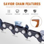Savior 3Pack D81 Chainsaw Chain for 24" Guide Bars 81 Drive Links 3/8"Pitch .050" Gauge Replace 72LPX81CQ 72LPX081G 72EXL081G Fits Echo Poulan Craftsman, Homelite McCulloch and More