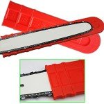 2 Packs Chainsaw Chain Cover, 16inch Chainsaw Bar Cover, Suitable for 12 "14" 16" Chain Saw Bar Protective Cover, Scabbard Guard, Plastic Durable Cutter Parts Tools Plate Protect Anti Scratch.Red